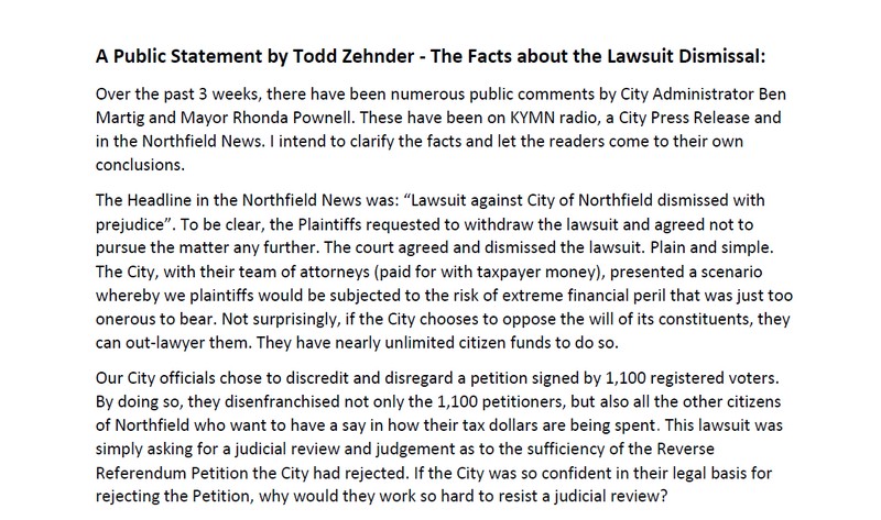 Public Statement